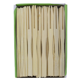 Mini Widelczyki Bambusowe do Degustacji 90mm (10000 Sztuk)