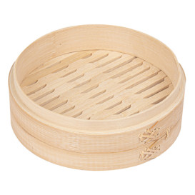 Bamboo Steamer "Maxi" Ø20x6cm (32 Units)