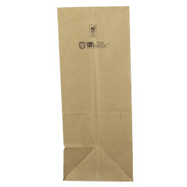 Torby Papierowe bez Uchwytów Kraft 70g/m² 20+16x40cm (25 Sztuk)
