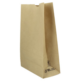 Torby Papierowe bez Uchwytów Kraft 60g/m² 18+11x34cm (25 Sztuk)