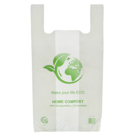 Reklamówki Plastikowe Zrywki Bio Home Compost 50x55cm (100 Sztuk)