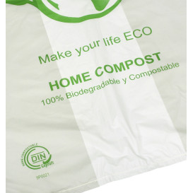 Reklamówki Plastikowe Zrywki Bio Home Compost 50x55cm (100 Sztuk)