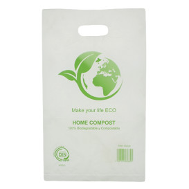 Worki Plastikowe z Wyciętym Uchwytem Bio Home Compost 20x33cm (3000 Sztuk)