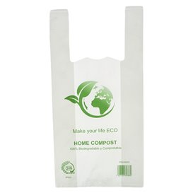 Reklamówki Plastikowe Zrywki Bio Home Compost 30x40cm (100 Sztuk)