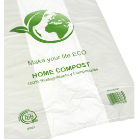 Reklamówki Plastikowe Zrywki Bio Home Compost 40x50cm (100 Sztuk)