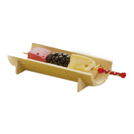 Szpikulce do Mięsa Bambusowe Dekoracje Czerwerne 120mm (10000 Sztuk)