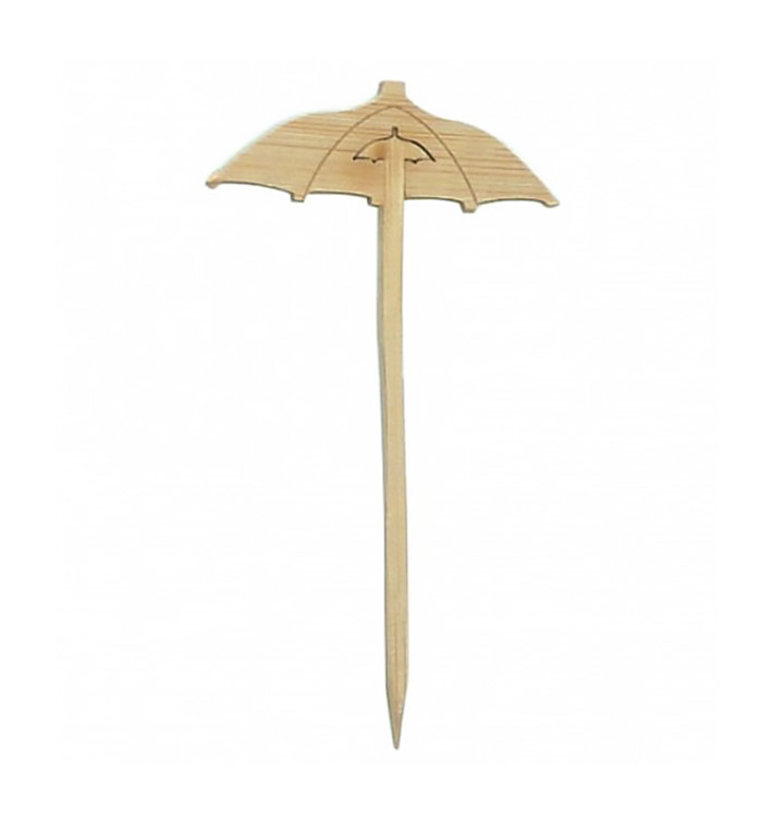 Szpikulce do Mięsa Bambusowe Dekoracje Parasole Plażowe 90 mm (100 Sztuk) Szpikulce do Mięsa Bambusowe Dekoracje Parasole Plażowe 90 mm (100 Sztuk)