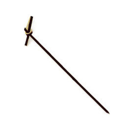 Szpikulce do Mięsa Bambusowe Dekoracje Lasso Czarni 90 mm (10000 Sztuk)