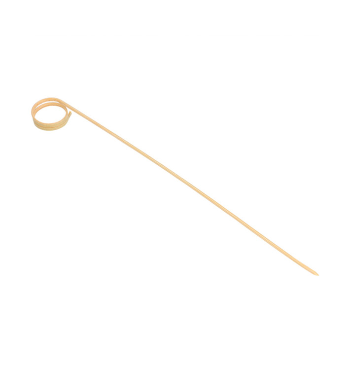 Szpikulce do Mięsa Bambusowe Dekoracje Spirala 200 mm (100 Sztuk) Szpikulce do Mięsa Bambusowe Dekoracje Spirala 200 mm (100 Sztuk)