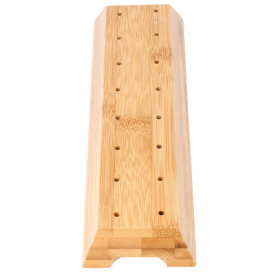 Stojak Bambusowy na Szpikulce do Mięsa Brązowe 20x6x2cm (48 Sztuk)