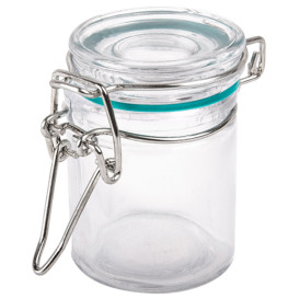 Glass Jar Snackholder Airtight 45 ml Ø4,5x6cm (24 Units) 