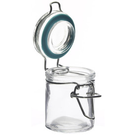 Glass Jar Snackholder Airtight 45 ml Ø4,5x6cm (24 Units) 