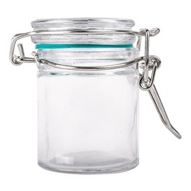Glass Jar Snackholder Airtight 45 ml Ø4,5x6cm (96 Units)