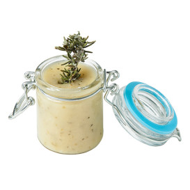 Glass Jar Snackholder Airtight 45 ml Ø4,5x6cm (96 Units)