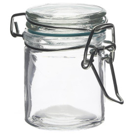 Glass Jar Snackholder Airtight 45 ml Ø4,5x6cm (96 Units)