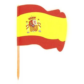 Wykałaczki z Flagami "España" 65mm (144 Sztuk)