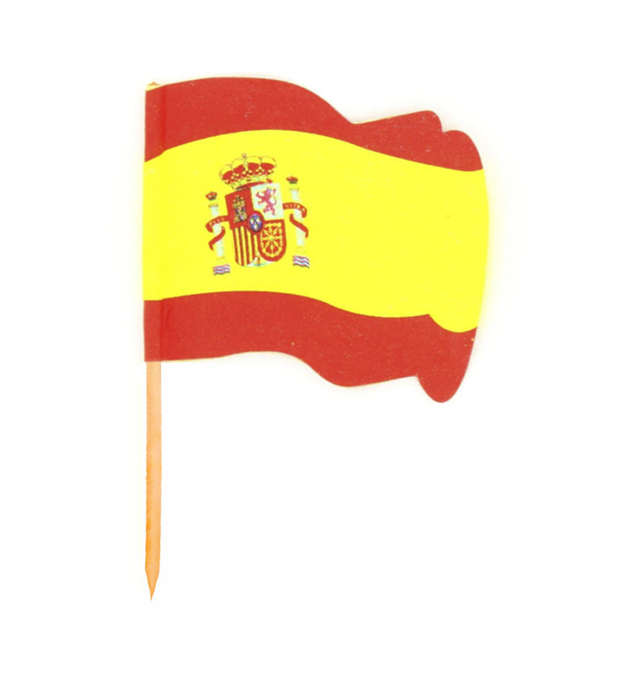 Wykałaczki z Flagami "España" 65mm (144 Sztuk) Wykałaczki z Flagami "España" 65mm (144 Sztuk)