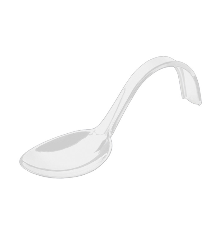 Łyżeczki do Degustacji z Krzywa Uchwytami Białe 130 mm (50 Sztuk)