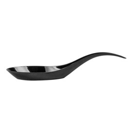 Łyżeczki do Degustacji Plastikowe Czarni 12 cm (100 Sztuk)