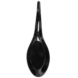 Łyżeczki do Degustacji Plastikowe Czarni 12 cm (100 Sztuk)