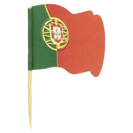 Wykałaczki z Flagami "Portugalia" 65mm (144 Sztuk)