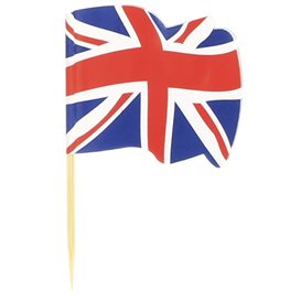 Wykałaczki z Flagami "UK" 65mm (144 Sztuk)