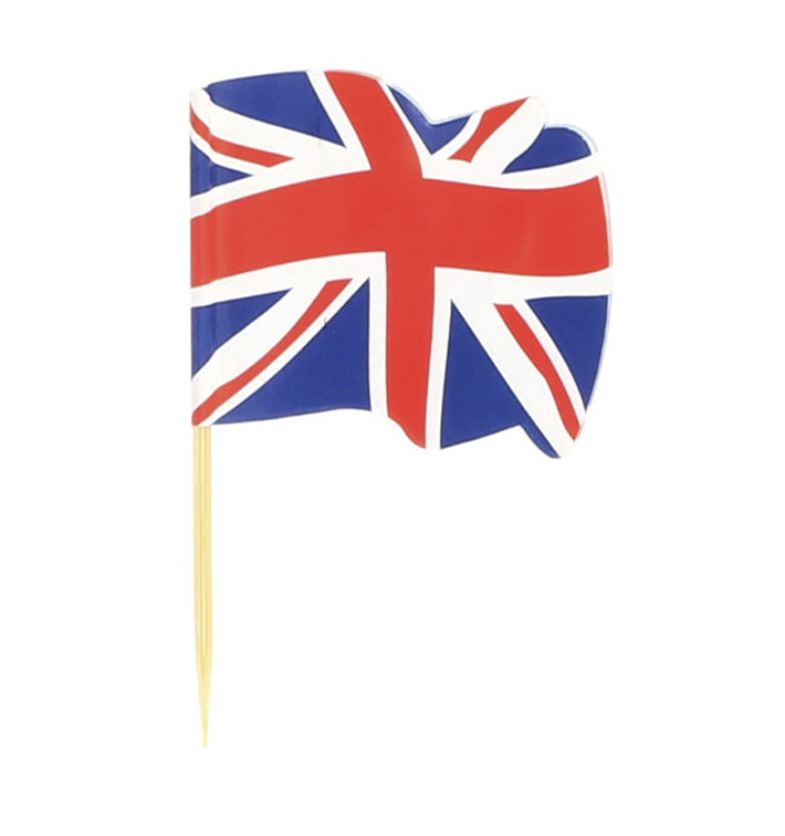 Wykałaczki z Flagami "UK" 65mm (144 Sztuk) Wykałaczki z Flagami "UK" 65mm (144 Sztuk)
