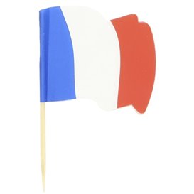 Wykałaczki z Flagami "Francia" 65mm (144 Sztuk)
