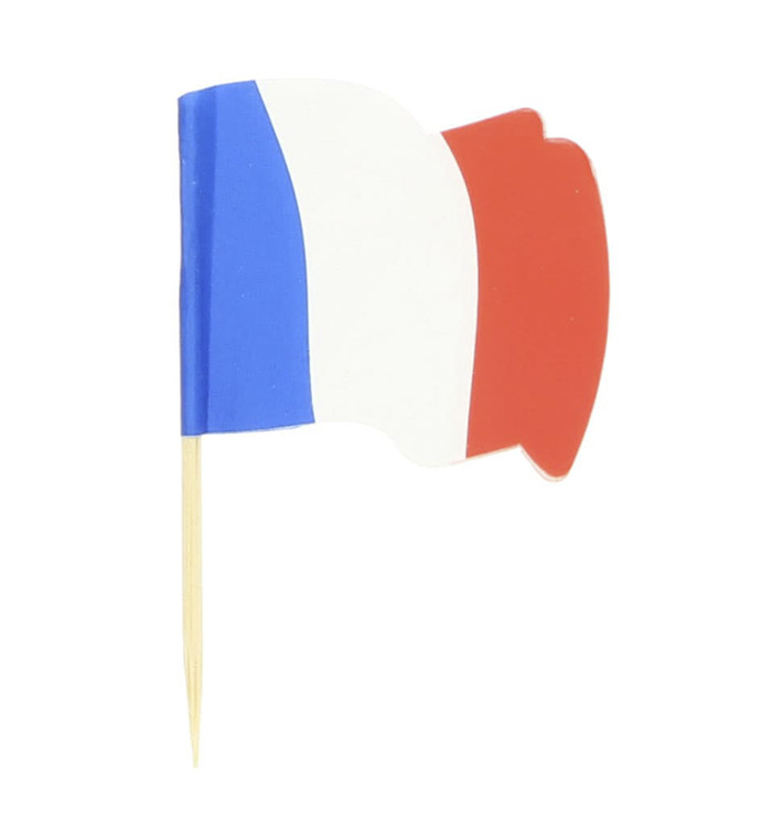 Wykałaczki z Flagami "Francia" 65mm (144 Sztuk) Wykałaczki z Flagami "Francia" 65mm (144 Sztuk)