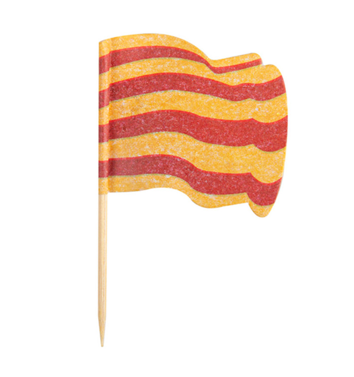 Wykałaczki z Flagami "Cataluña" 65mm (144 Sztuk) Wykałaczki z Flagami "Cataluña" 65mm (144 Sztuk)
