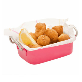 Kuweta Snackholder Stal Różowe 14,5x9,5cm (1 Sztuk)