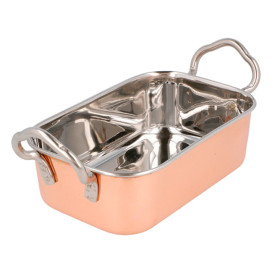 Kuweta Snackholder Stal Miedziane 14,5x9,5cm (1 Sztuk)