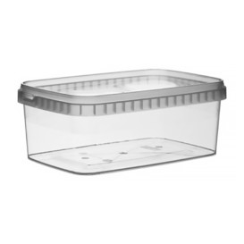 Pojemniki Plastikowe i Pokrywka z Plombą 1200ml 192x126mm (13 Sztuk)