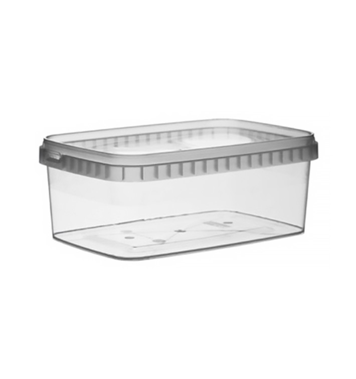 Pojemniki Plastikowe i Pokrywka z Plombą 1200ml 192x126mm (13 Sztuk) Pojemniki Plastikowe i Pokrywka z Plombą 1200ml 192x126mm (13 Sztuk)