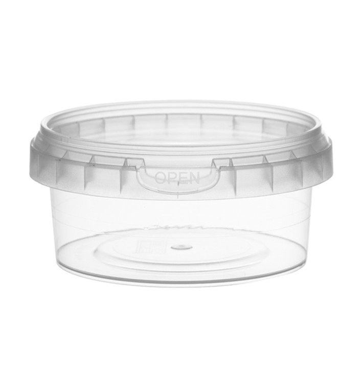 Pojemniki Plastikowe z Pokrywką z Plombą 180 ml Ø9,5 (504 Sztuk) Pojemniki Plastikowe z Pokrywką z Plombą 180 ml Ø9,5 (504 Sztuk)