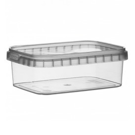 Pojemniki Plastikowe i Pokrywka z Plombą 280ml 120x88mm (24 Sztuk)