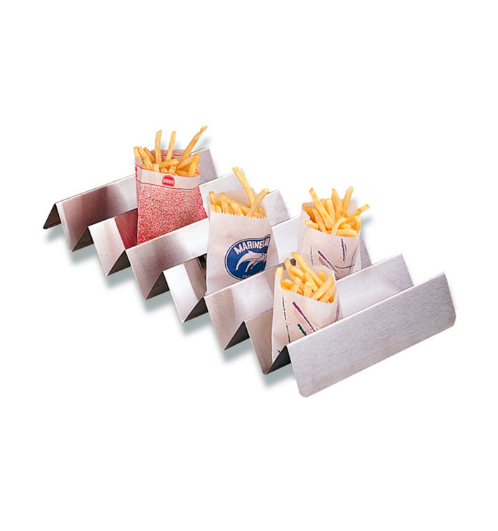 Stojak na Kanapki Snackholder Stal 47x25x5,5 cm (12 Sztuk) Stojak na Kanapki Snackholder Stal 47x25x5,5 cm (12 Sztuk)