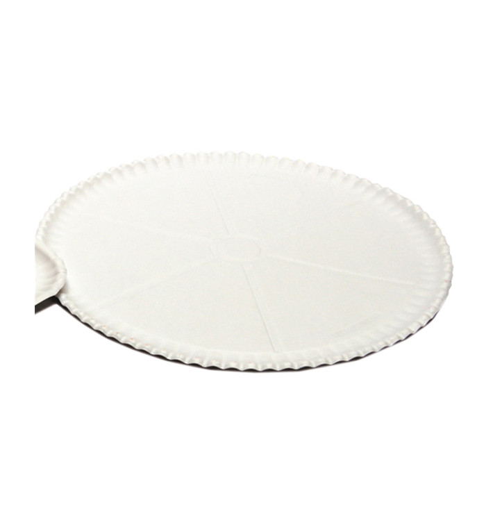 Talerz do Pizzi Kartonowe Białe Ø33cm (200 Sztuk) Talerz do Pizzi Kartonowe Białe Ø33cm (200 Sztuk)