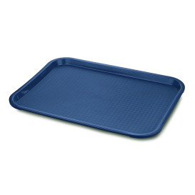 Tacki Plastikowe Fast Food Niebieski 30,4x41,4cm (1 Sztuk)