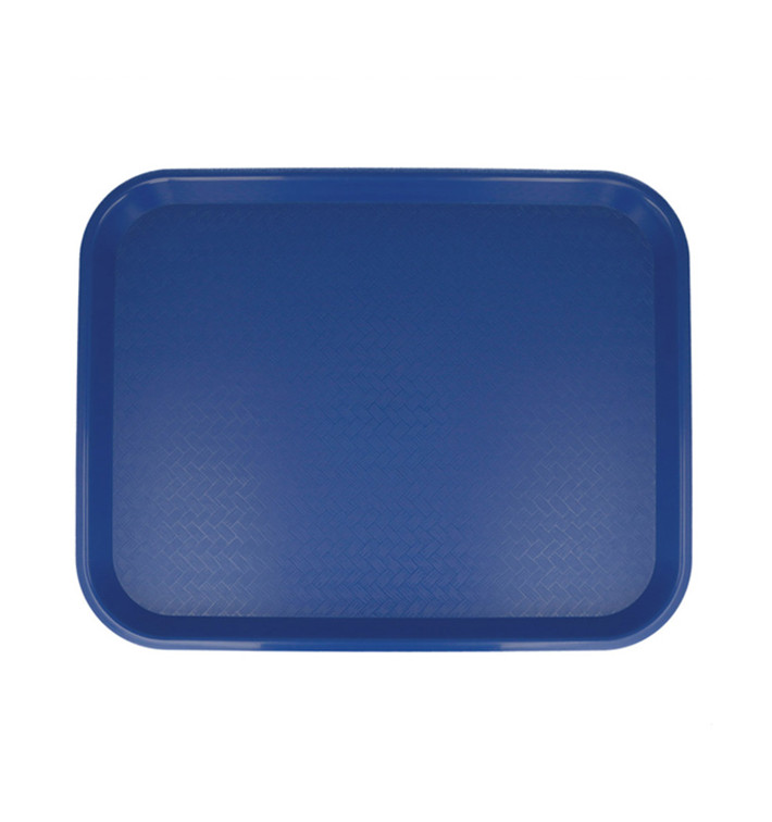 Tacki Plastikowe Fast Food Niebieski 35,5x45,3cm (1 Sztuk) Tacki Plastikowe Fast Food Niebieski 35,5x45,3cm (1 Sztuk)