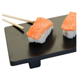 Tacki Finger Food Bambusowe - Opakowanie na wynos Czarni na Sushi 50x23x2,5cm (1 Sztuk)