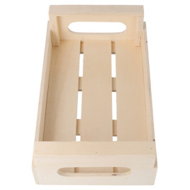 Pudełka do Prezentacji z Uchwytami Drewniane 20,5x12,5x6,5cm (1 Sztuk)