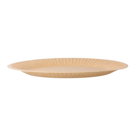 Talerz Papierowe Biocated Naturalne Reliefowe Ø18cm (20 Sztuk)