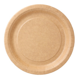 Talerz Papierowe Biocated Naturalne Ø18cm (20 Sztuk)