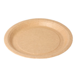 Talerz Papierowe Biocated Naturalne Ø18cm (20 Sztuk)