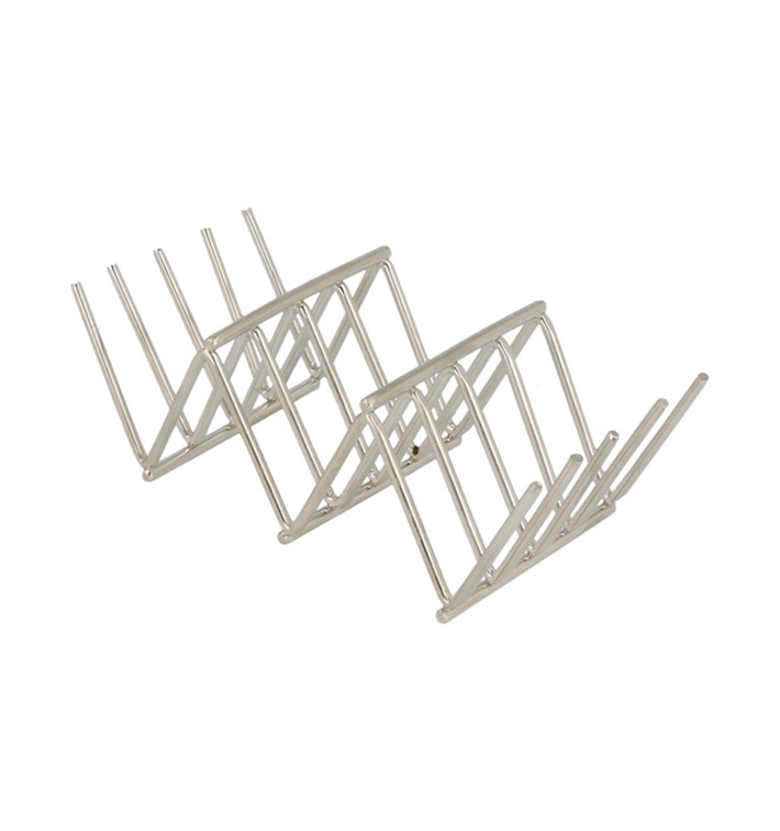 Stojak na Kanapki Snackholder Stal 118x51x37mm (1 Sztuk) Stojak na Kanapki Snackholder Stal 118x51x37mm (1 Sztuk)