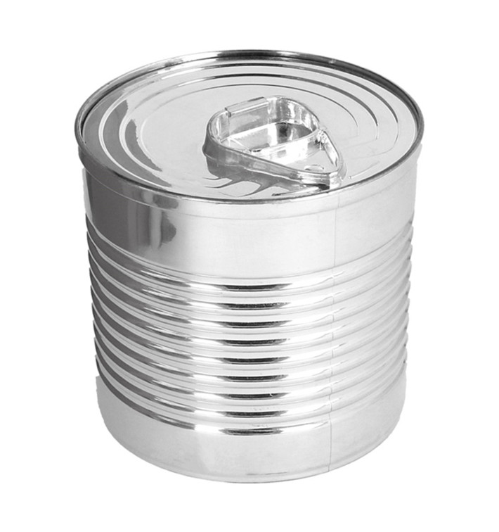 Tasting Plastic Tin Can PS Silver 110ml Ø6,1x6cm (200 Units) Tasting Plastic Tin Can PS Silver 110ml Ø6,1x6cm (200 Units)