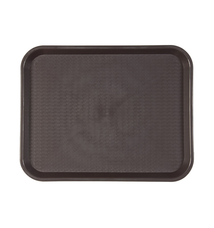 Tacki Plastikowe Fast Food Czekolada 35,5x45,3cm (12 Sztuk) Tacki Plastikowe Fast Food Czekolada 35,5x45,3cm (12 Sztuk)
