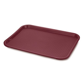 Tacki Plastikowe Fast Food Bordeaux 27,5x35,5cm (1 Sztuk)