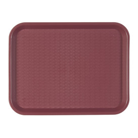 Tacki Plastikowe Fast Food Bordeaux 35,5x45,3cm (1 Sztuk)